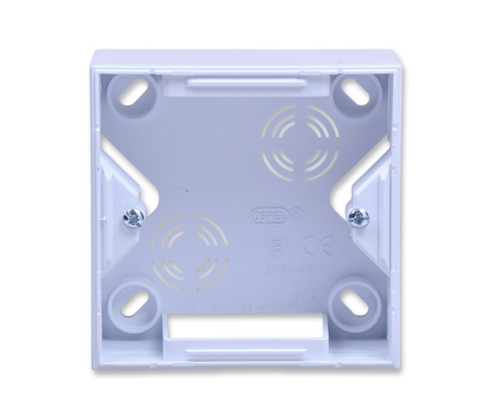 OSPEL ARIA PNP-1U/00 Puszka instalacyjna pojedyncza biała