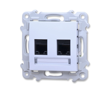 Ospel szafir gpk-2z/k/m/00 gniazdo komputerowe podwójne kat. 5e