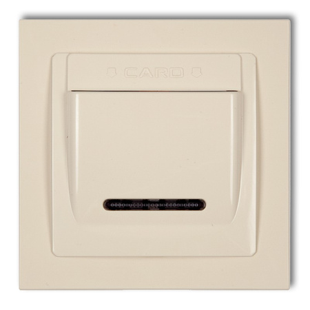 KARLIK DECO 1DSH-1 Łącznik hotelowy z ramką uniwersalną pojedynczą z tworzywa DECO