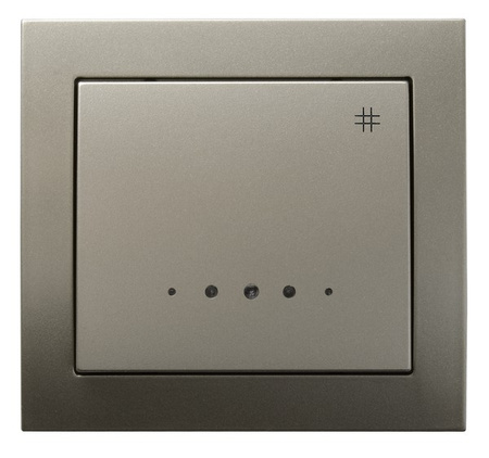 OSPEL KIER ŁP-4WS/45 Łącznik krzyżowy z podświetleniem satyna