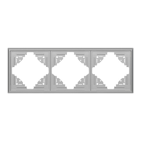 Ramka potrójna Luna, Ra-3L, srebrny