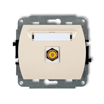 KARLIK TREND 1GRCA-1  Gniazdo pojedyńcze  RCA (typu cinch - żółty