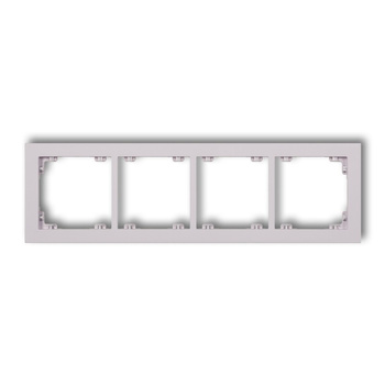 KARLIK DECO 41DR-4 Ramka uniwersalna podczwórna z tworzywa DECO Pastel Matt