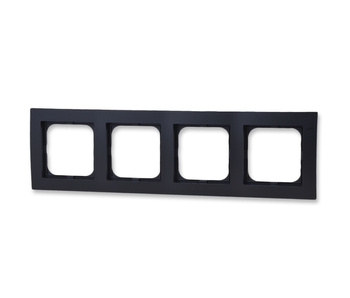 OSPEL AS R-4G/33 Ramka poczwórna 4-krotna czarny metalik
