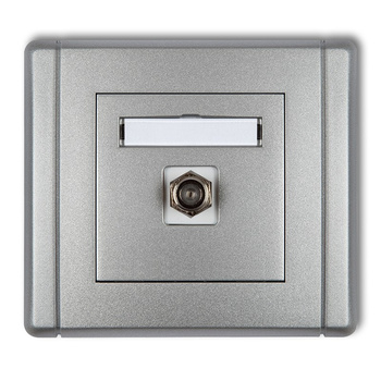 KARLIK FLEXI 7FGF-1.1  Gniazdo antenowe pojedyncze typu F (SAT) pozłacane