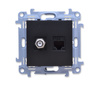 Kontakt Simon 10 casfrj445.01/49 Gniazdo antenowe typu f + komputerowe typ rj45 kat. 5