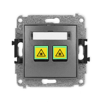 KARLIK ICON 11IGOP-2 Gniazdo światłowodowe optyczne podwójne