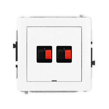 KARLIK DECO 25DGGBO-2  Gniazdo głośnikowe podwójne