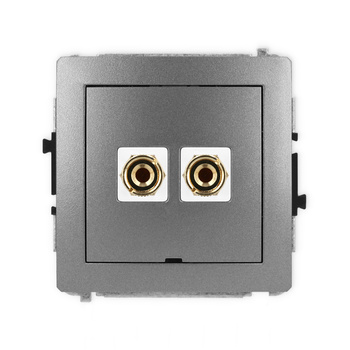 KARLIK DECO 11DGGBO-3  Gniazdo głośnikowe pojedyńcze