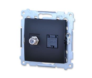 Simon 54 gniazdo komputerowe rj45+sat dasfrj45.01