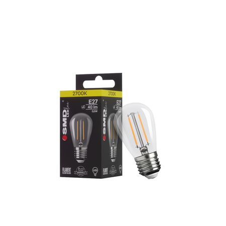 ŻARÓWKA E27 LED FILAME 0,5W WW CLEAR ST45 4809