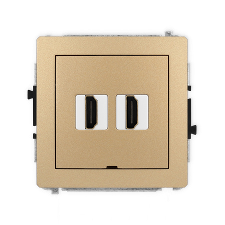 KARLIK DECO 8DHDMIBO-4  Gniazdo podwójne HDMI 2.0