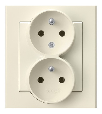 OSPEL SONATA GP-2RC/27 Gniazdo podwójne z/u niezamienność faz kompletne