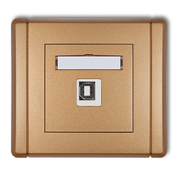 KARLIK FLEXI 8FGUSB-3  Gniazdo pojedyncze USB A-B 2.0