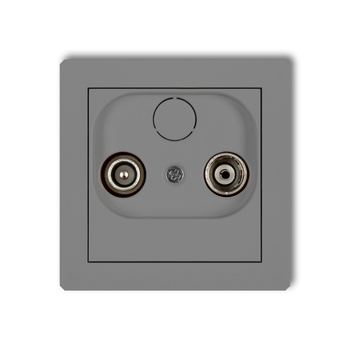 KARLIK DECO 27DG12P  Gniazdo abonenckie RTV przelotowego 12dB