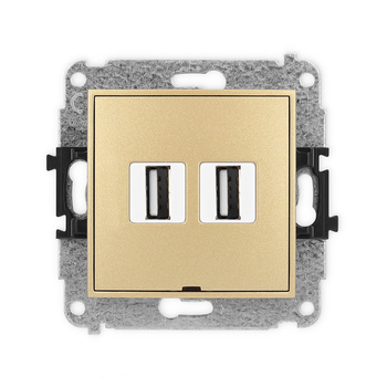 KARLIK MINI 29MGUSBBO-2  Gniazdo podwójne 2xUSB A-A 2.0