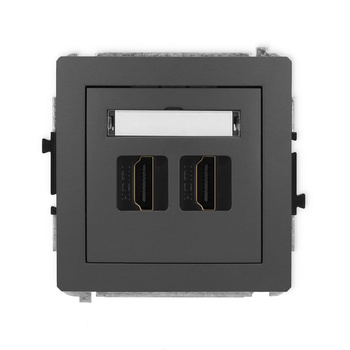 KARLIK DECO 28DHDMI-4  Gniazdo podwójne HDMI 2.0