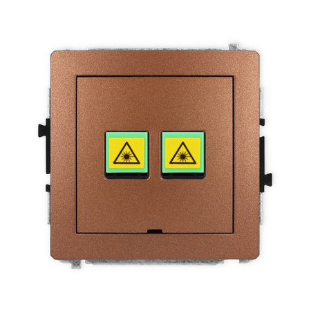 KARLIK DECO 9DGOPBO-2 Gniazdo światłowodowe optyczne podwójne bez pola opisowego