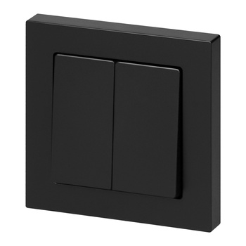 Łącznik p/t świecznikowy Malta, 10A, 250V, WP-2M, czarny mat