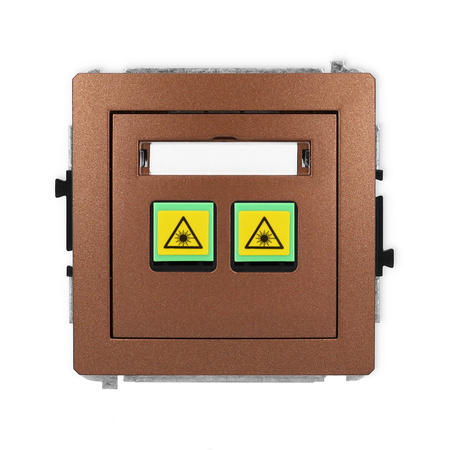 KARLIK DECO 9DGOP-2 Gniazdo światłowodowe optyczne podwójne