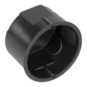 Puszka podtynkowa 60 mm płytka, czarna