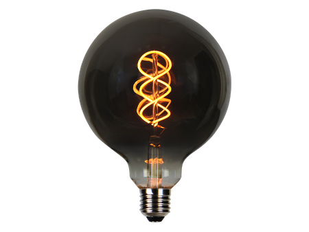 LED line PRIME żarówka LED E27 4W 1800K 150lm 220-240V FILAMENT G125 KULA RETRO VINTAGE GRAFIT ŚCIEMNIALNA