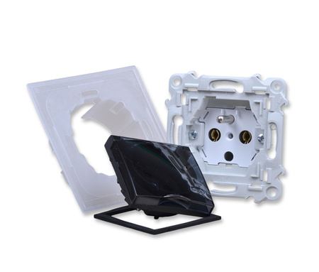 Ospel szafir gph-1zz/m/33/d gniazdo bryzgoszczelne z uziemieniem ip44
