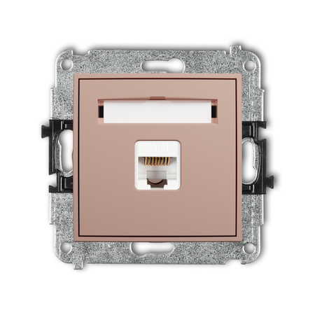 KARLIK ICON 62IGK-1 Mechanizm gniazda komputerowego pojedynczego 1xRJ45, kat. 5e, 8-stykowy