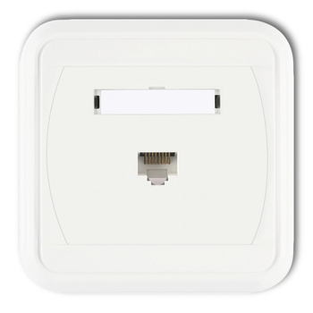 KARLIK LIZA GLK-1e   Gniazdo komputerowe pojedyncze 1xRJ45