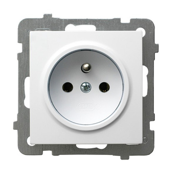 OSPEL AS GP-1GAZ/m/00 ANTYBAKTERYJNY Gniazdo pojedyncze z uziemieniem