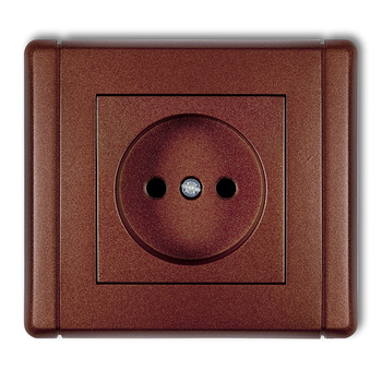 KARLIK FLEXI 9FGP-1p  Gniazdo pojedyncze bez uziemienia 2P (przesłony torów prądowych)