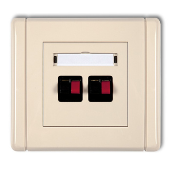 KARLIK FLEXI 1FGG-2  Gniazdo głośnikowe podwójne