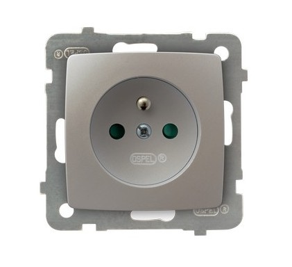 OSPEL KARO GP-1SZP/m/43 Gniazdo pojedyncze z uziemieniem z przesłonami torów prądowych