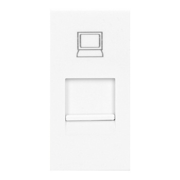NOEN RJ45, gniazdo modułowe 22,5x45mm RJ45 cat 5e, białe