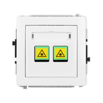 KARLIK DECO DGOP-2 Gniazdo światłowodowe optyczne podwójne