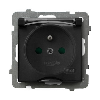 Ospel as GPH-1GZP/m/33/d Gniazdo bryzgoszczelne z uziemieniem IP-44 z przesłonami torów prądowych wieczko dymne
