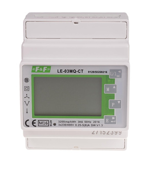 F&F Trójfazowy licznik prądu LE-03MQ CT z MID