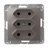 Ospel impresja GP-3Y/m/23 Gniazdo potrójne EURO tytan