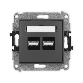 KARLIK ICON 28ICUSB-6  Ładowarka USB podwójna  2xUSB A