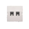 Kontakt-Simon Basic Gniazdo RJ45 pojedyncze kat. 5e BMTF2.02/11 Biały
