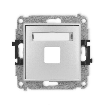 KARLIK MINI 7MGM-1P  Gniazdo multimedialne pojedynczego bez modułu (standard Keystone)