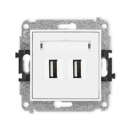KARLIK MINI MGUSB-2  Gniazdo podwójne 2xUSB A-A 2.0