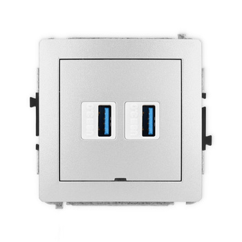 KARLIK DECO 7DGUSBBO-6  Gniazdo podwójne 2xUSB A-A 3.0