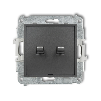 KARLIK MINI 11MWPUS-44.2 Łacznik zwierny dwubiegunowy (dwa klawisze bez piktogramów