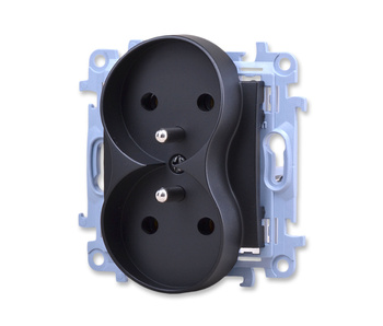 Kontakt Simon 10 cgz2m.01/49 Gniazdo wtyczkowe z uziemieniem podwójne