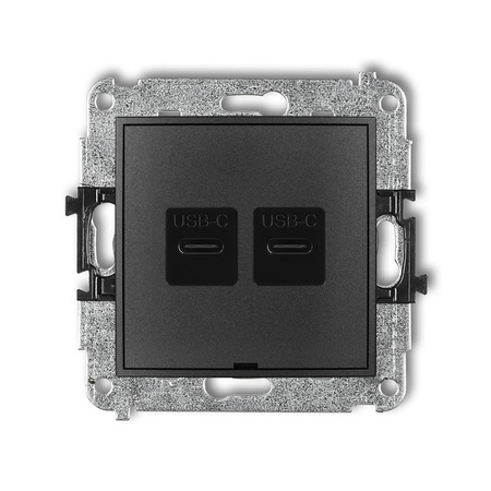 KARLIK ICON 11ICUSBBO-7  Ładowarka USB podwójna  2xUSB C