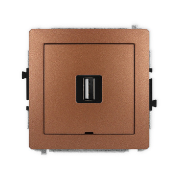 KARLIK DECO 9DGUSBBO-1  Gniazdo pojedyńcze  USB A-A 2.0