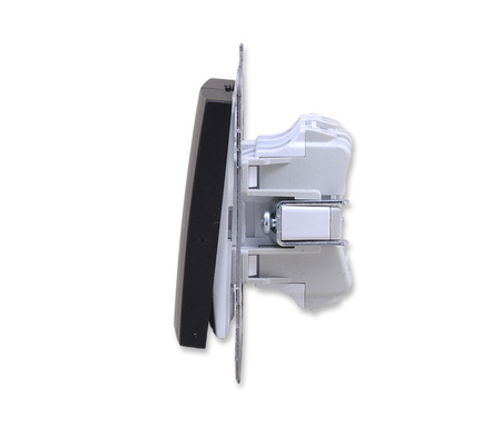 OSPEL AS ŁP-7G/m/33 Łącznik żaluzjowy czarny metalik