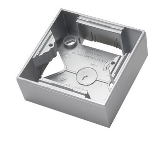 OSPEL AS PNP-1G/18 Puszka instalacyjna do serii As pojedyncza srebro