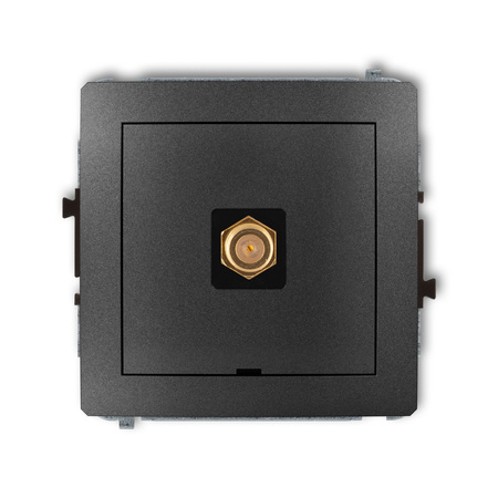 KARLIK DECO 11DGFBO-1.1  Gniazdo antenowe pojedyńcze  typu F (SAT) pozłacany